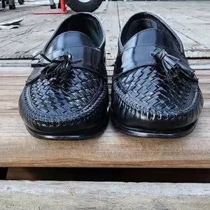 GH Bass & Co Peninsula Black Basket Weave Tassel Dress Shoes Mens Size 9.5 D G.H. Bass & Co. | Shoes | Mens Black Gh Bass Tassel Basket  main image 3